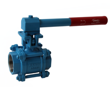 3-Piece IC Screwed End Ball Valves With ISO Pad